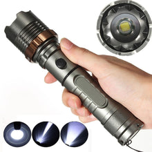 Load image into Gallery viewer, Portable Elfeland Tactical Military T6 Flashlight LED Rechargeable Zoomable Flashlight Torch Aluminum Alloy with Lotus Head