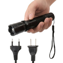 Load image into Gallery viewer, Portable Travel Lightning Electric Shock Flashlight Mini Stun Torch Emergency Rechargeable Flashlight Electric Shock Stick
