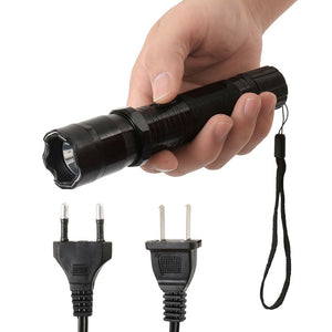 Portable Travel Lightning Electric Shock Flashlight Mini Stun Torch Emergency Rechargeable Flashlight Electric Shock Stick
