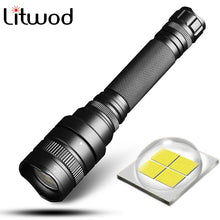 Load image into Gallery viewer, Z201515 NEW arrive CREE xlamp XHP70.2 6V 29w chip 4292lm powerful Tactical LED flashlight torch zoom Lantern 18650 battery